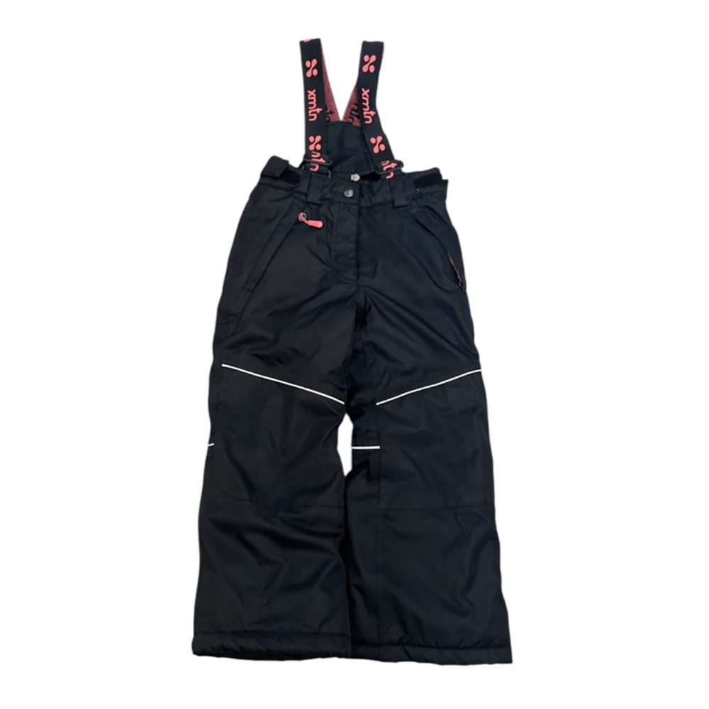 KIDS Black Adjustable Waist & Straps Winter Snow Pant 5